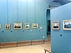 One of the rooms devoted to 19th-century paintings in the Galleria dell'Accademia di Belle Arti