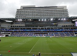 Nagasaki Peace Football Stadium in Nagasaki City.