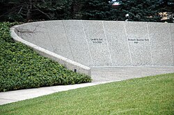 Burial site of Betty and Gerald Ford (photo was taken in 2007 while Betty was still alive)