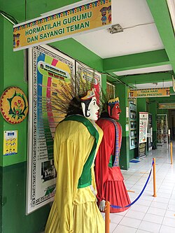 Indonesian is used in schools.