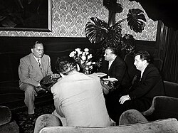 Politika editor meeting President of Yugoslavia Josip Broz Tito in 1957