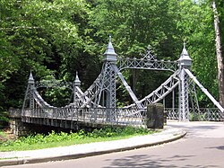 Mill Creek Park "Cinderella" suspension bridge