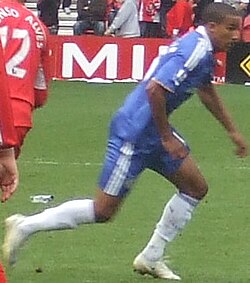 Sinclair playing for Chelsea in 2008
