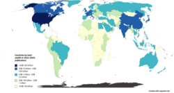 Countries by total wealth, 2022 (2023 publication)