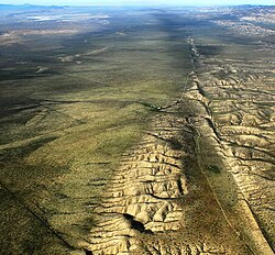 San Andreas transform fault on the Carrizo Plain