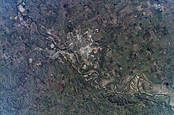 Bismarck from International Space Station, 2007