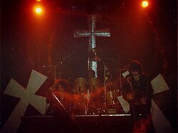 Black Sabbath performing in Cardiff, Wales, in 1981