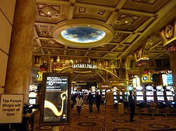 Caesars Palace, a popular casino which opened in 1966 on the Las Vegas Strip