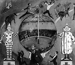 Annie Oakley performing at an amateur circus at Nutley in 1894, to raise funds for the Red Cross