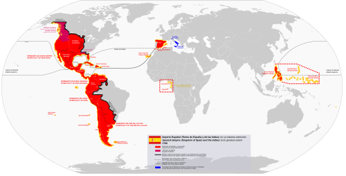 Apex of Spanish Empire in 1790