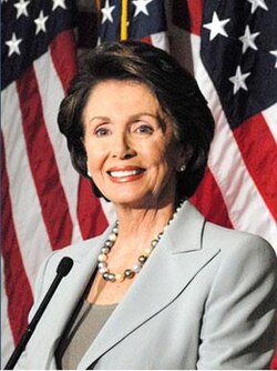 Nancy Pelosi, 52nd speaker of the United States House of Representatives (2007–2011, 2019–2023), the only woman to hold the position.