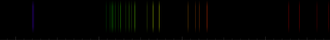 Color lines in a spectral range