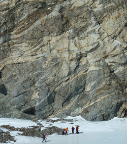 Migmatite at Maigetter Peak, Fosdick Mountains, West Antarctica