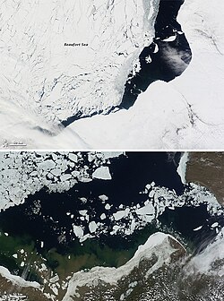 Sea Ice Retreat in the Beaufort Sea