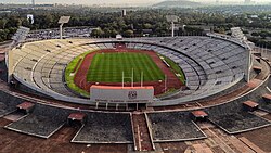A view of the University Olympic Stadium.