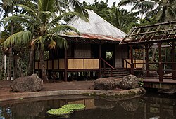 Bahay Kubo (Nipa Hut) at Kepaniwai Park, Iao Valley, Maui, Hawaii
