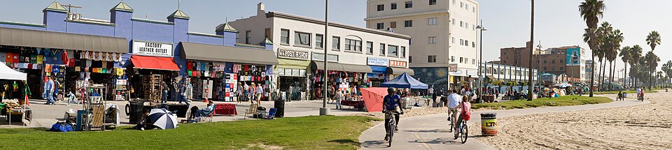 Venice boardwalk and bike path