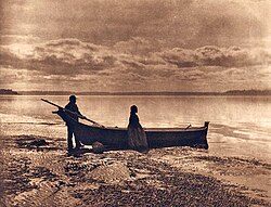 Evening on Puget Sound by Edward S. Curtis, 1913