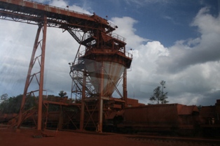 One of the world's largest bauxite mines in Weipa, in northern Queensland, Australia