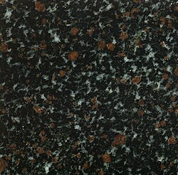 Garnet amphibolite, sold as "Nordic Sunset Granite", reportedly from Murmansk area