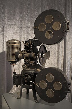 Silent film projector model Monopol II of the Internationale Camera Actiengesellschaft (ICA) Dresden Germany, 1920s