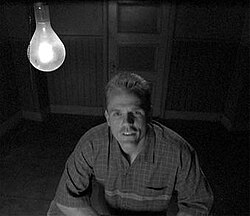 Christopher Titus in the "neutral space", where he provides commentary and exposition