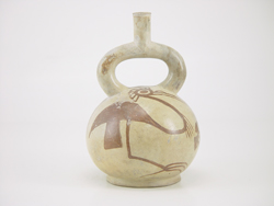 Moche ceramic depicting flamingo (200 AD). Larco Museum, Lima, Peru