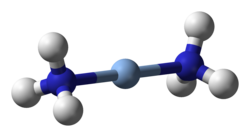 Structure of the diamminesilver(I) complex, [Ag(NH3)2]+