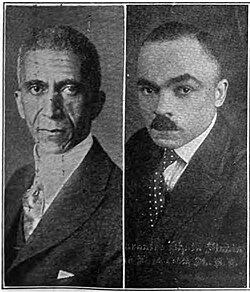 Charles H. Roberts (left) and George W. Harris