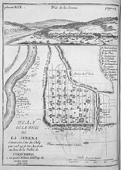Map of the city in 1717.