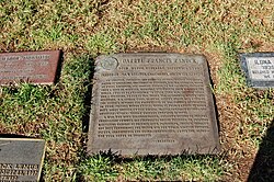 Darryl Zanuck's grave at the Westwood Village Memorial Park Cemetery