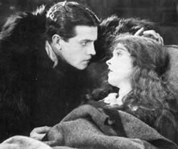 With Lillian Gish in the 1920 release Way Down East