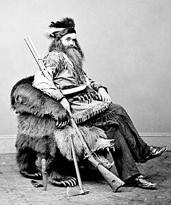 Kinman in the chair he presented to President Andrew Johnson in 1865