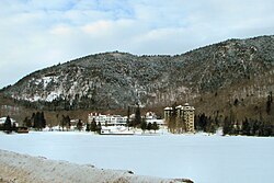 The Balsams Grand Resort Hotel in Dixville Notch, one of the sites of the first "midnight vote" in the New Hampshire primary