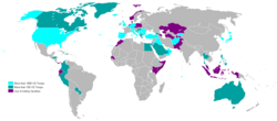 Countries with a U.S. military presence in 2007