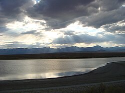 Pruess Lake is spring-fed in the arid Snake Valley of Utah.