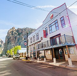 The Mainstage Theatre in 2023 with Creede's famous cliffs in the background.