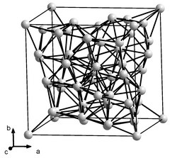Unit cell of an α-Mn crystal