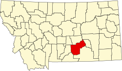Yellowstone County map