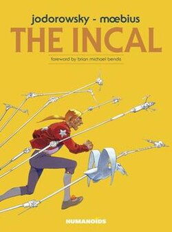 Mœbius cover art for Humanoids Publishing's 2014 US hardcover trade collection of The Incal.