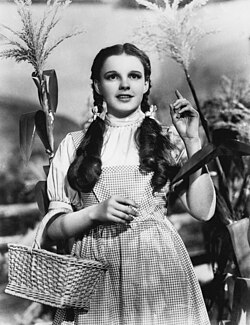 Garland in a publicity photo for The Wizard of Oz (1939)