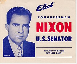 Nixon's 1950 Senate campaign flyer