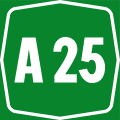 Road marker for motorways in Italy