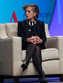 Spiegelman married Françoise Mouly in 1977 (pictured in 2015).