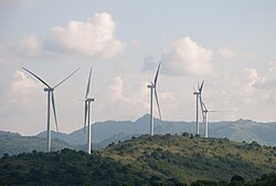 Sidrap wind farm, Indonesia's first wind power plant,[282] in Sidrap Regency, South Sulawesi