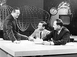 The program in 1961: John Chancellor, Frank Blair, and Edwin Newman