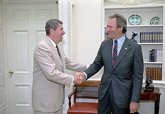 With President Ronald Reagan in 1987
