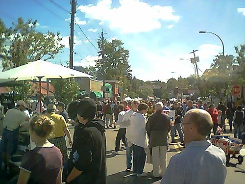 Westcott Street during the annual Westcott Street Cultural Fair in September 2004