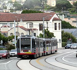 Muni Metro, run by SF Muni
