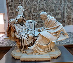 Nero and Seneca, by Eduardo Barrón (1904). Museo del Prado